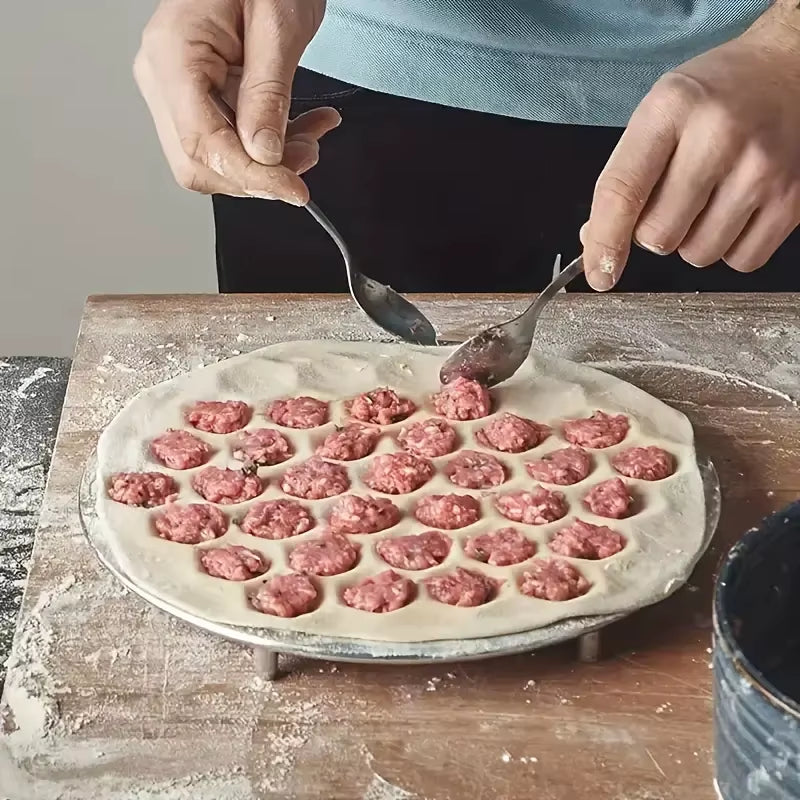 37-Hole Aluminum Ravioli Maker - Effortless Dumpling and Pasta Creation for Your Home Kitchen