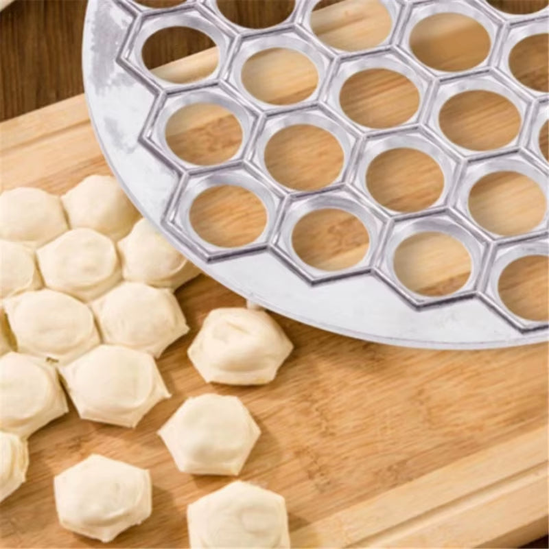 37-Hole Aluminum Ravioli Maker - Effortless Dumpling and Pasta Creation for Your Home Kitchen