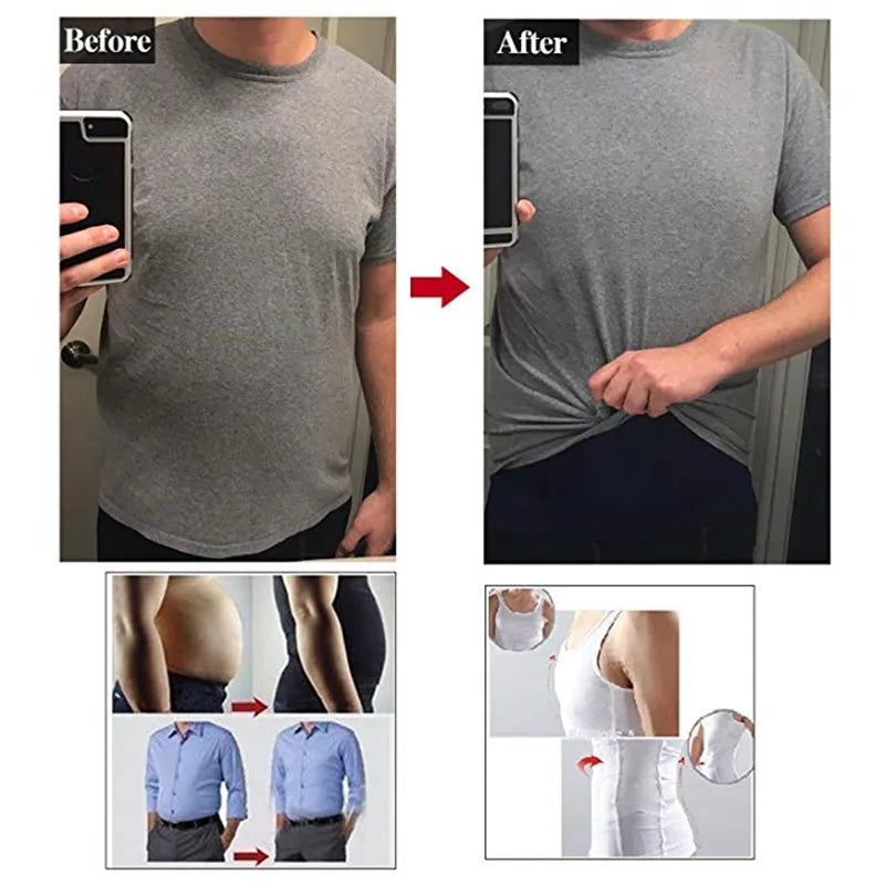 Men's Slimming Vest - Premium Body Shaper Waist Cincher for Optimal Tummy Control and Enhanced Silhouette