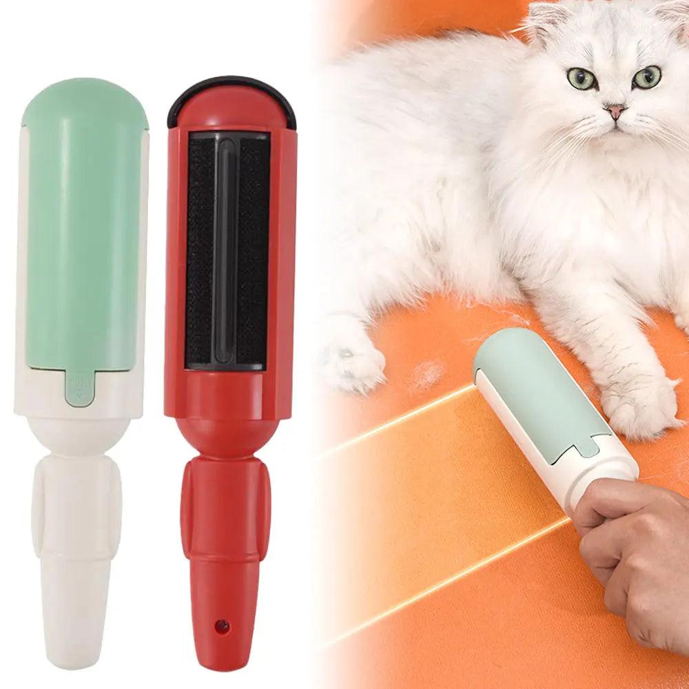 Electrostatic Pet Hair Remover Brush and Self-Cleaning Lint Roller for Effortless Cleaning of Cats and Dogs