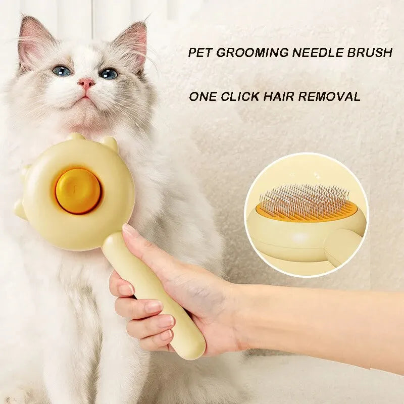 Premium Cat Grooming Needle Brush - Magic Massage Comb for Effective Cleaning and Care of Cats and Dogs