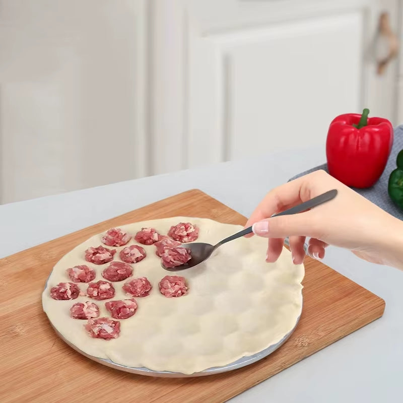 37-Hole Aluminum Ravioli Maker - Effortless Dumpling and Pasta Creation for Your Home Kitchen